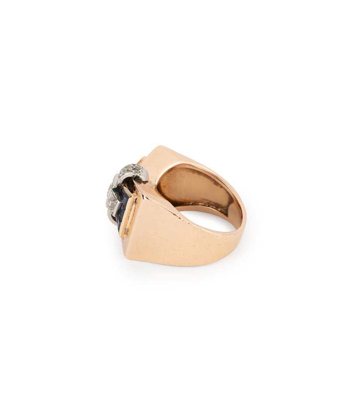 18k-gold-retro-ring-sapphires-diamonds-Galvina-Caillou-Paris
