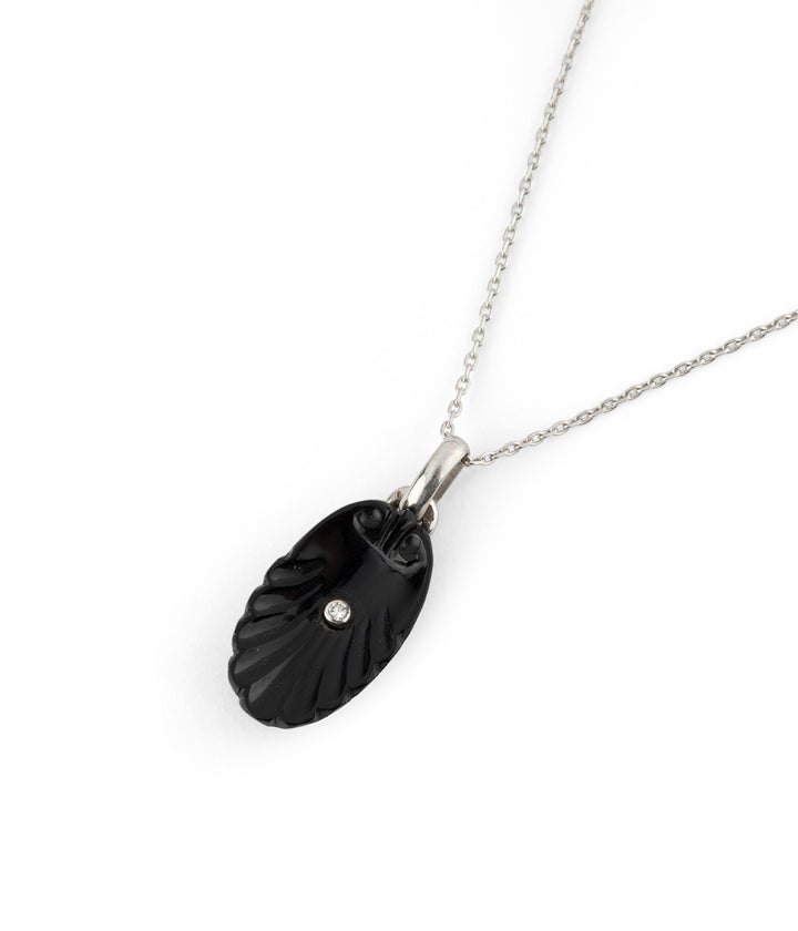 Ancien collier diamant onyx Petula - Caillou Paris