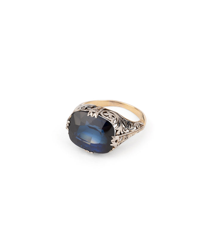 Ancienne bague Art deco saphir "Chandra" - Caillou Paris