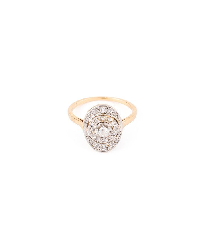 Ancienne bague de fiançailles ancienne en diamants "Tacha" - Caillou Paris