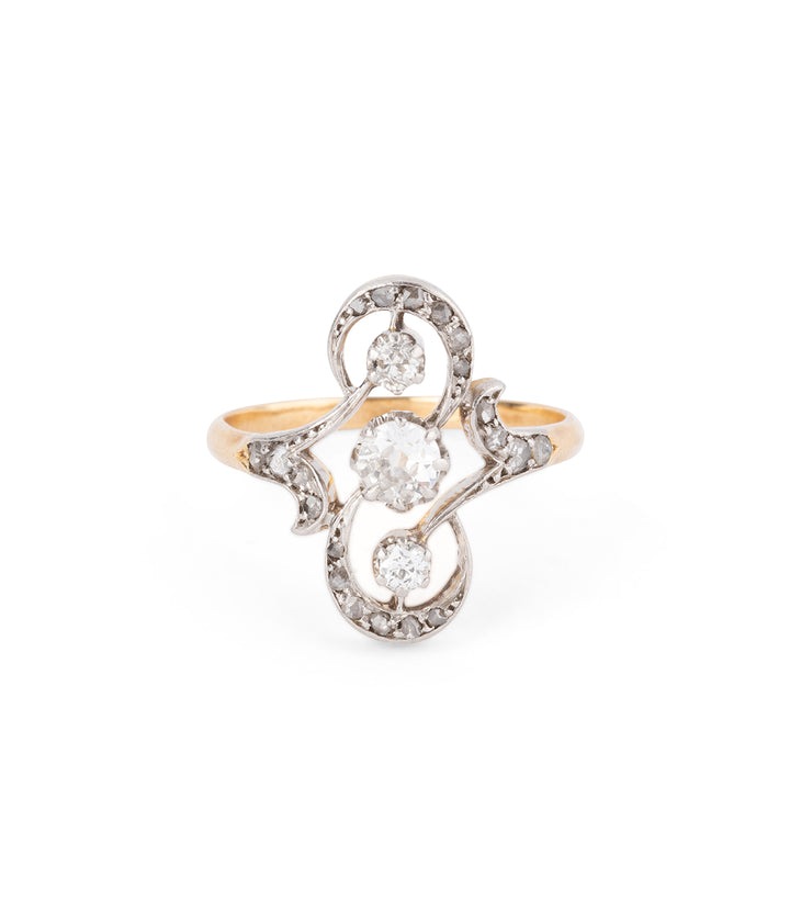 ancienne bague de fiançailles diamant "Ailis" - Caillou Paris