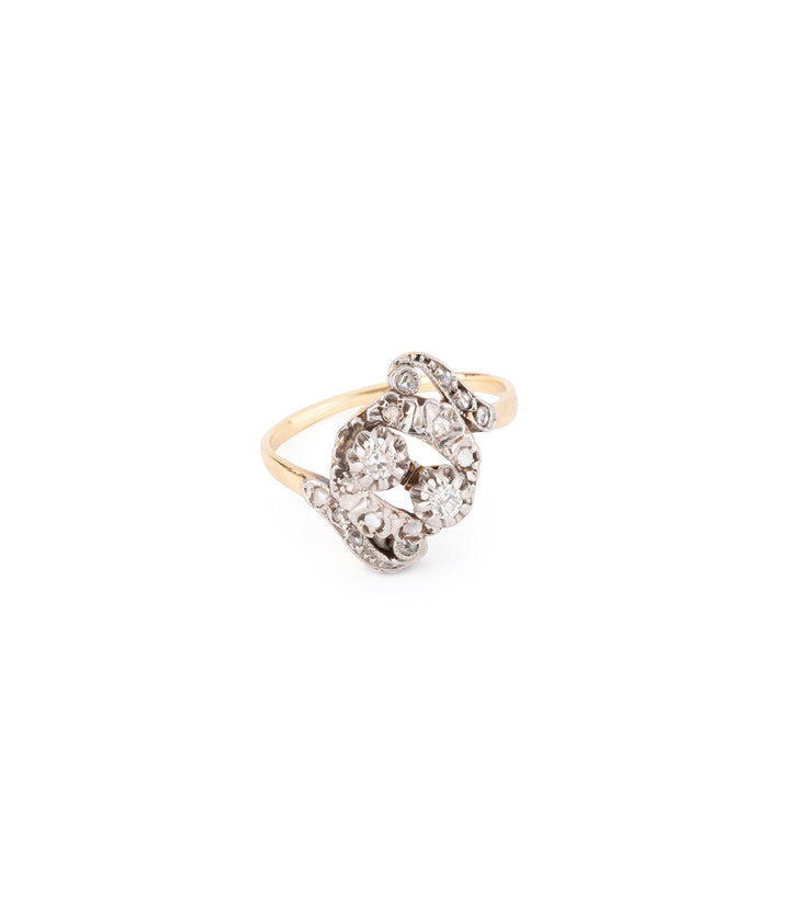 Ancienne bague de fiançailles diamants "Rosius" - Caillou Paris