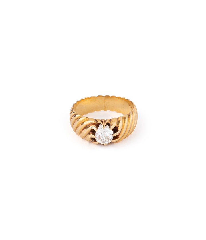 Ancienne bague jonc diamant "Avak" - Caillou Paris
