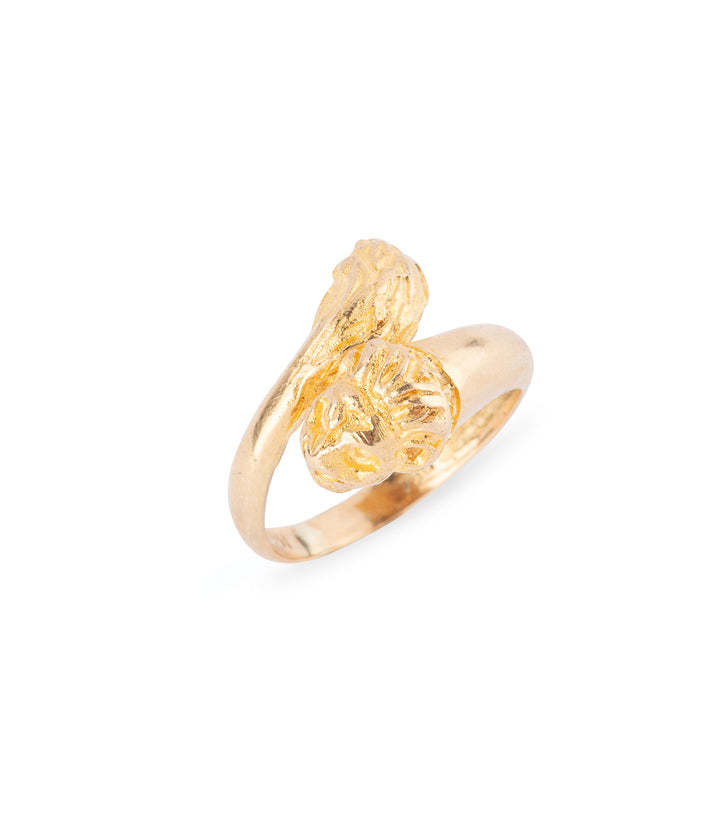 Ancienne bague lion en or "Lisel" - Caillou Paris