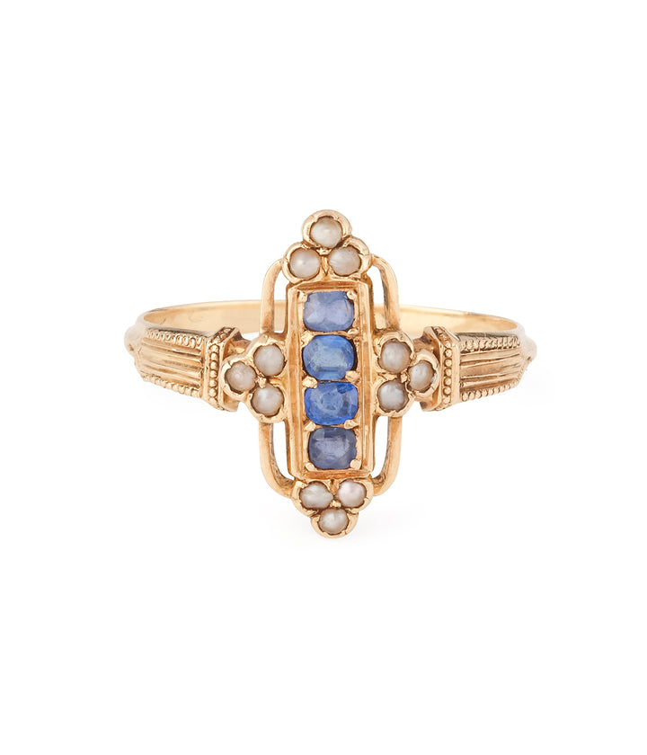 Ancienne-bague-or-18K-saphirs-Felisia-Caillou-Paris