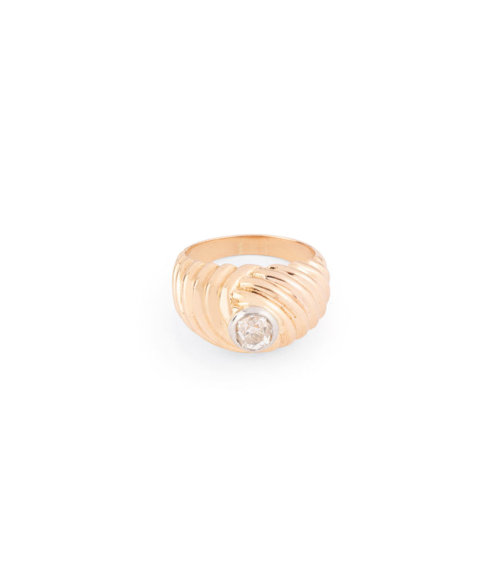 Ancienne bague en or et diamant "Rupak" - Caillou Paris