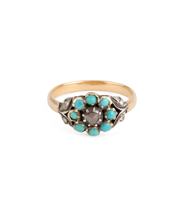 Bague ancienne en turquoise "Mattea"