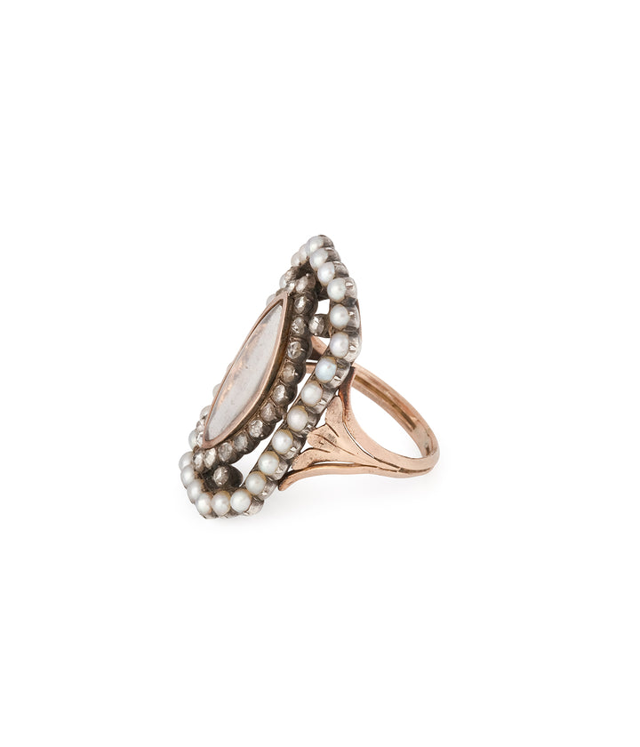 Ancienne-bague-sentiment-cheveux-tresses-Nadia-Caillou-Paris