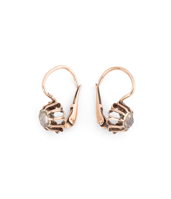 Anciennes boucles d'oreilles provençales en diamant "Hajo" - Caillou Paris