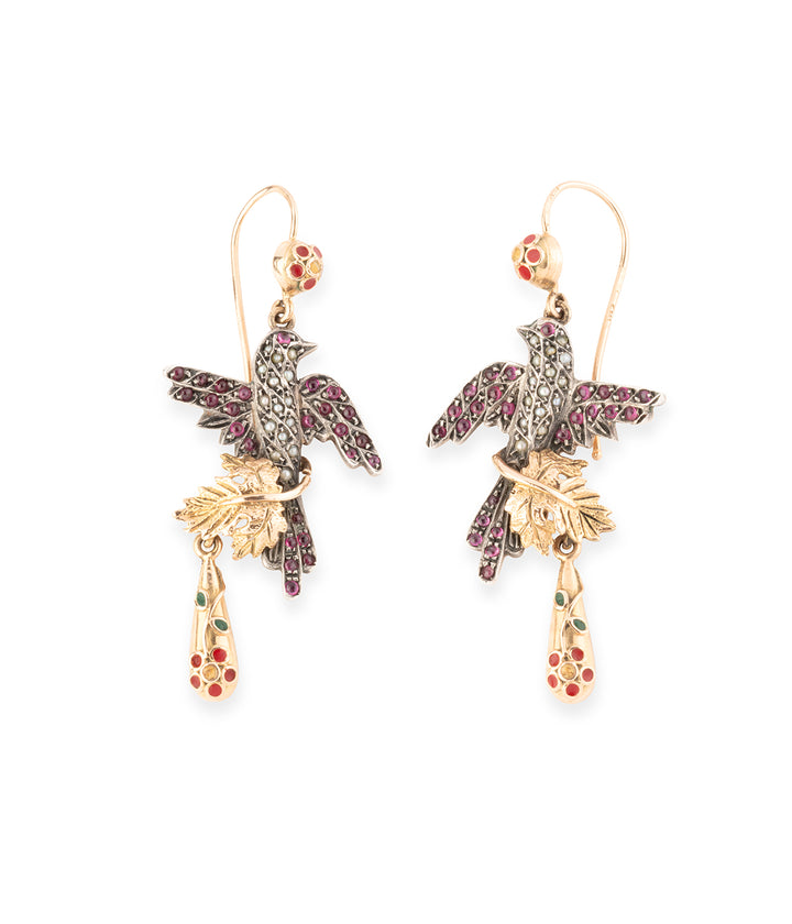 Anciennes-boucles-oreilles-rubis-perles-Maime-Caillou-Paris