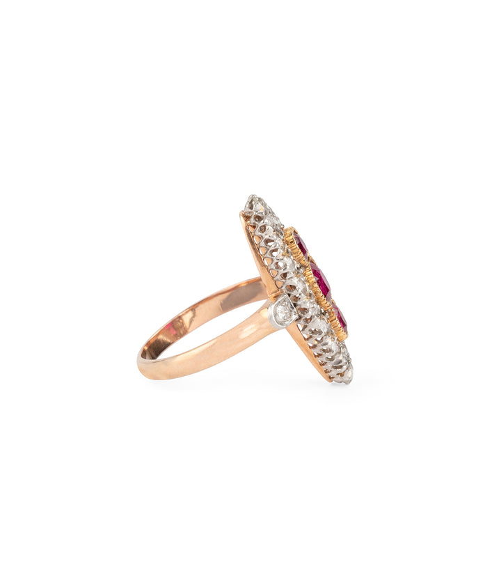 Antique-18k-gold-ring-ruby-diamond-Franci-Caillou-Paris
