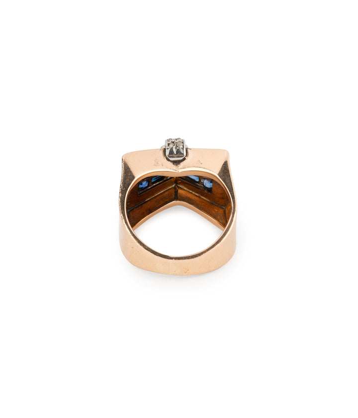 Antique-18k-gold-ring-sapphires-diamonds-Galvina-Caillou-Paris