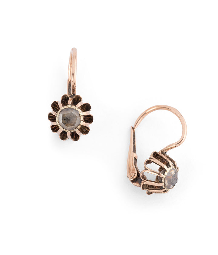 Antique Provencal earrings diamond "Hajo" - Caillou Paris
