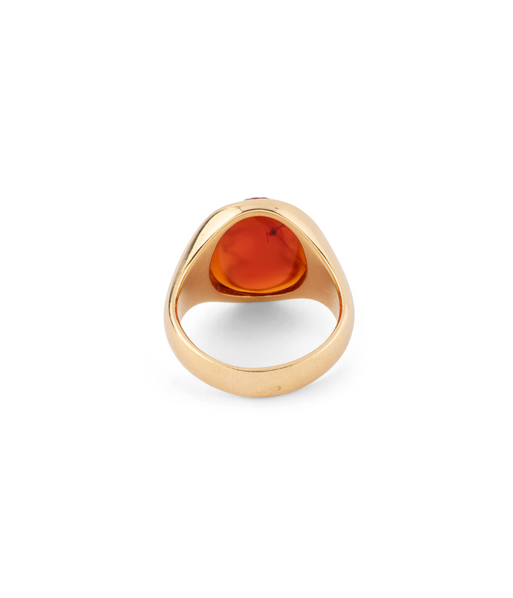 Antique carnelian cameo ring "Quay" - Caillou Paris