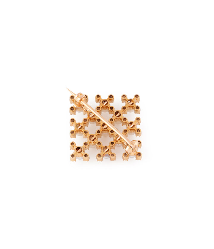 Antique diamond pearl brooch "Haro" - Caillou Paris