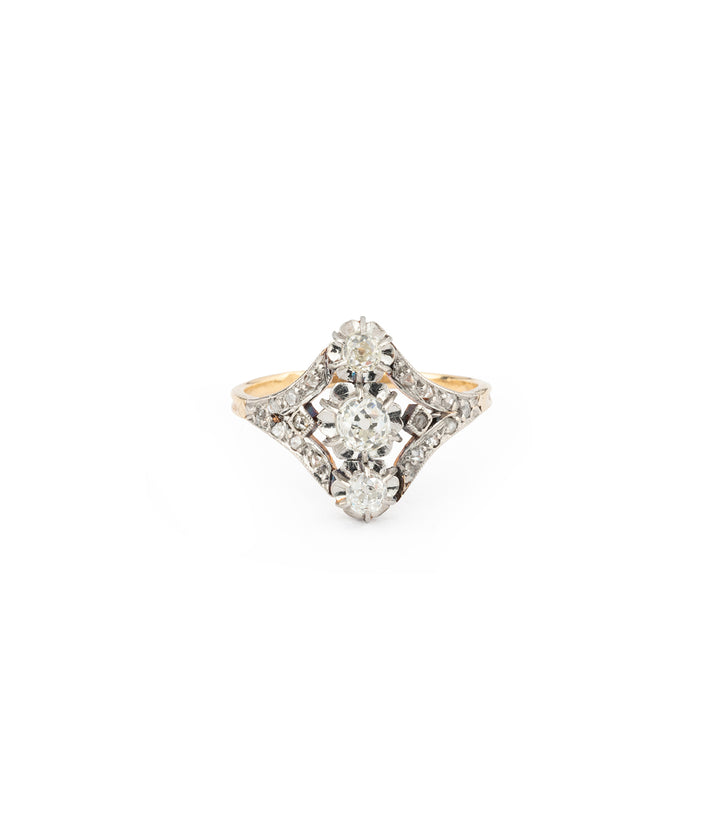 Antique diamond ring Aleka - Caillou Paris