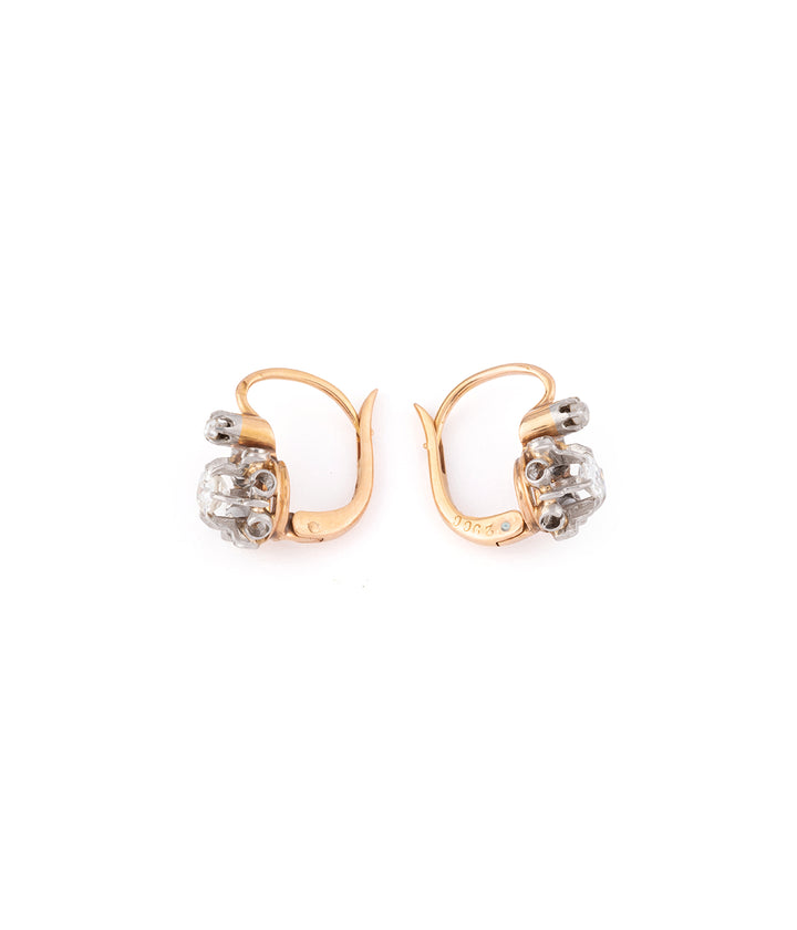 Antique diamond sleepers "Elfi" - Caillou Paris