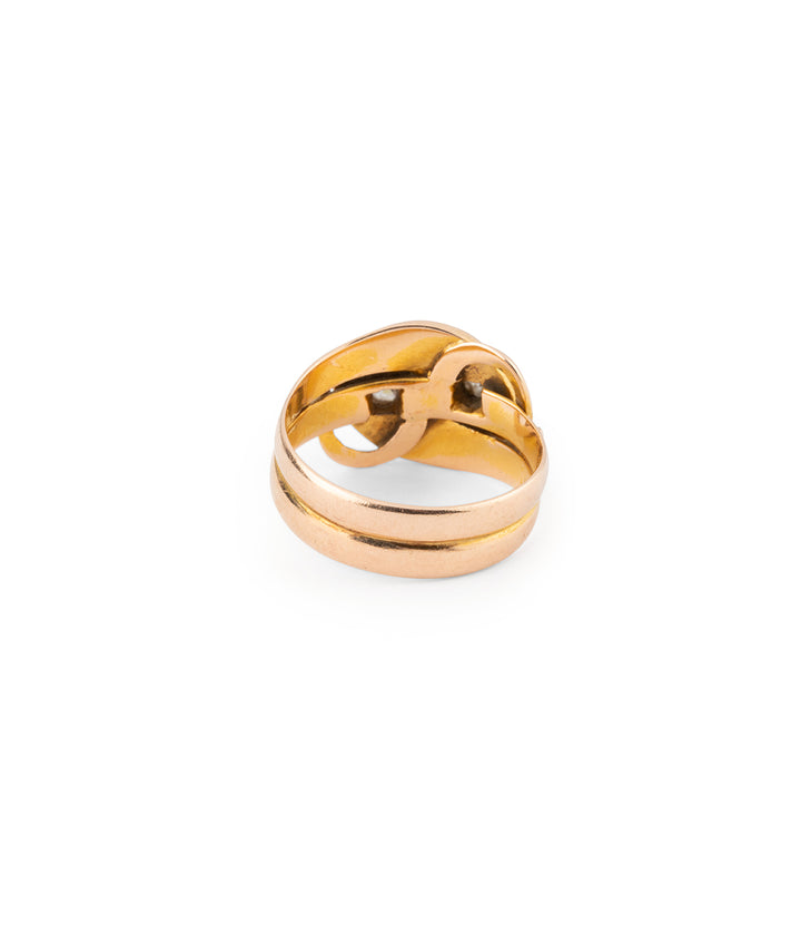 Antique diamond snake ring "Thia" - Caillou Paris