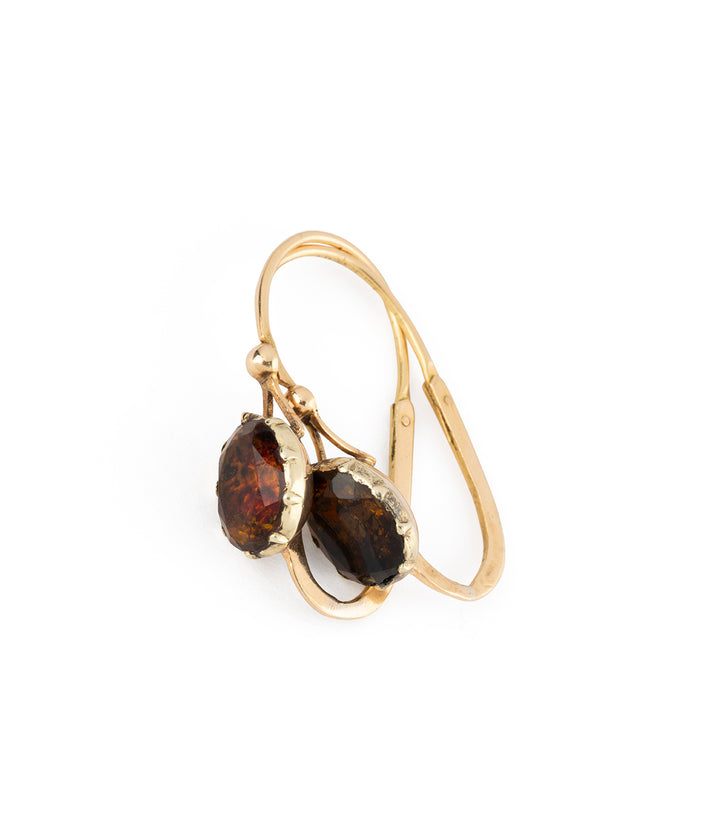 Antique earrings citrine Jerna - Caillou Paris
