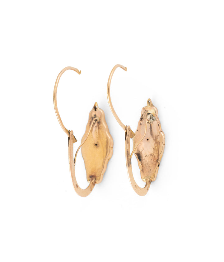 Antique enamel god earrings Amri - Caillou Paris