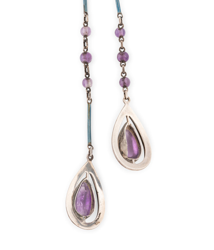 Antique-enameled-necklace-amethyst-Teiva-Caillou-Paris