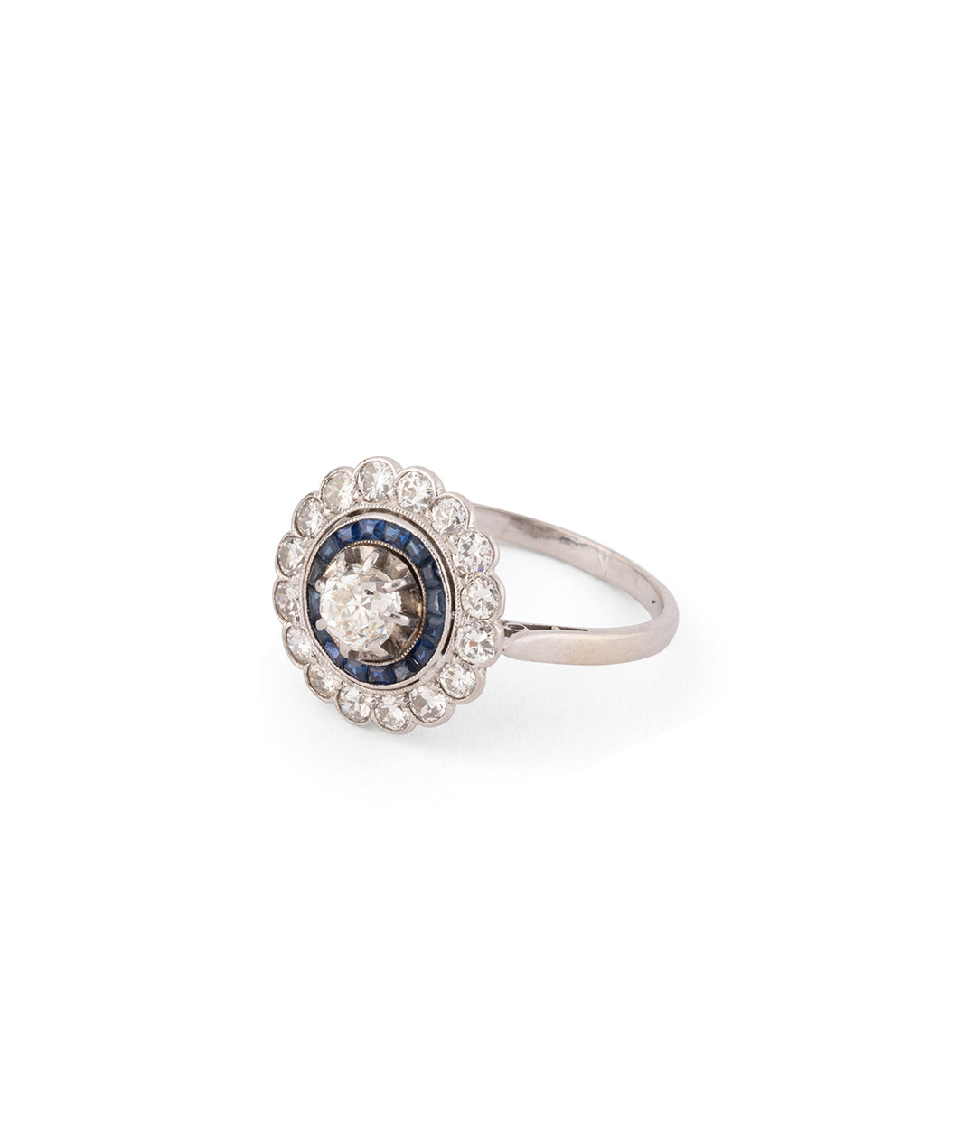 Antique engagement ring sapphire "Jiri" - Caillou Paris