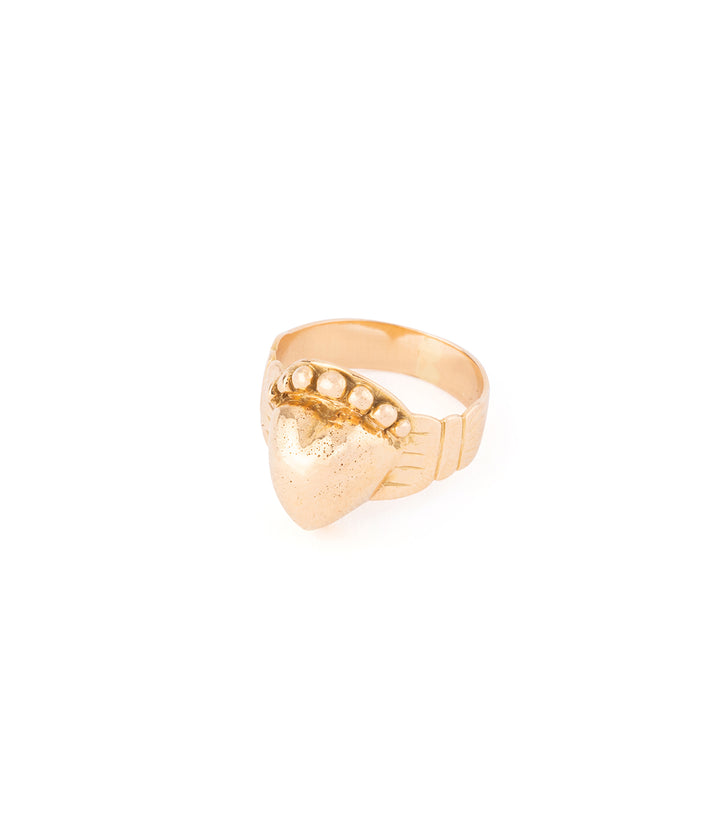 Antique faith ring gold "Myrta" - Caillou Paris