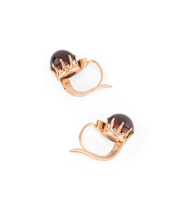 Antique-french-dormeuses-earrings-garnet-Roza-Caillou-Paris