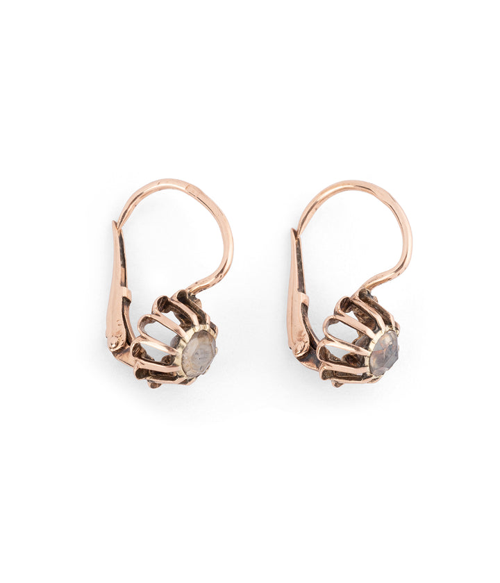 Antique french earrings diamond "Hajo" - Caillou Paris