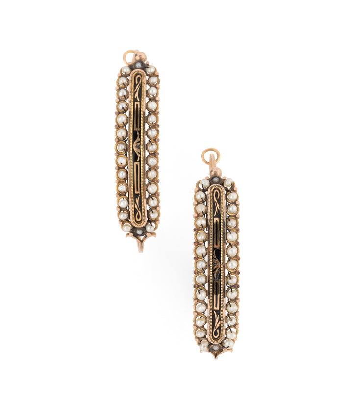 Antique-french-earrings-enamel-pearls-Ketan-Caillou-Paris
