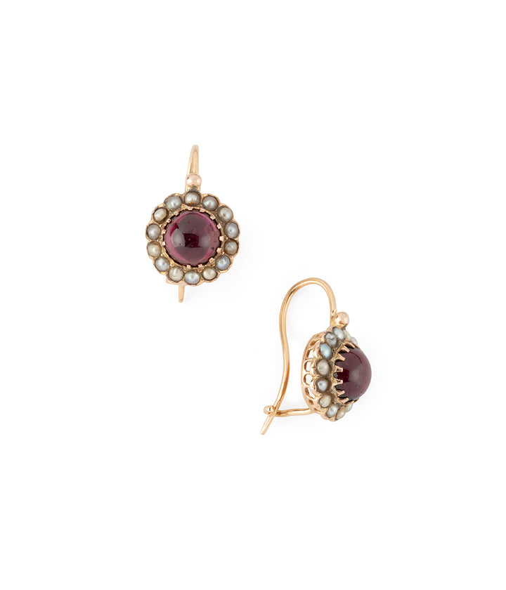 Antique-french-earrings-garnet-Salvi-Caillou-Paris