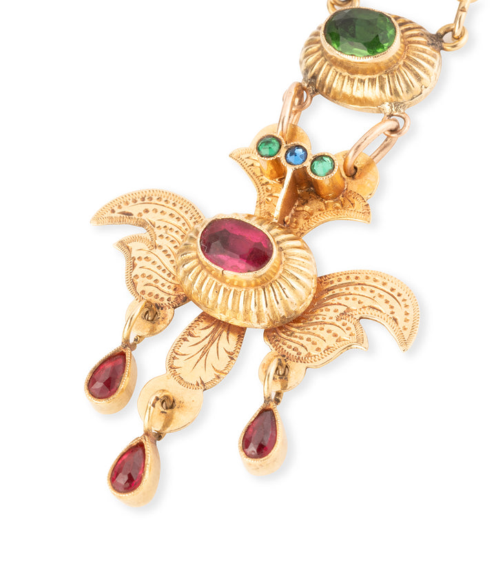 Antique-french-pendant-gold-Devka-Caillou-Paris