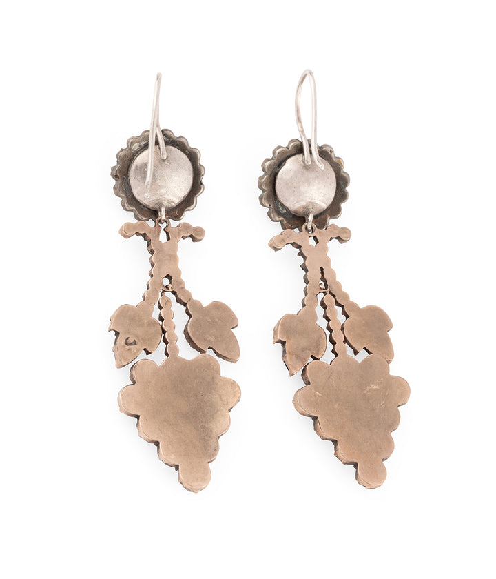 Antique-garnet-earrings-silver-Teina-Caillou-Paris