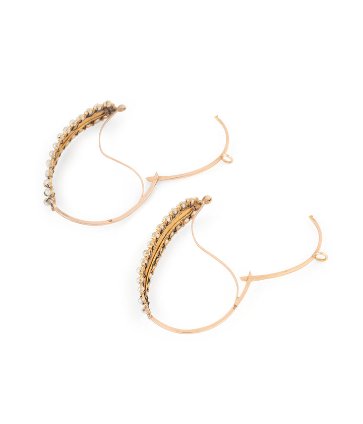 Antique-gold-earrings-enamel-pearls-Ketan-Caillou-Paris