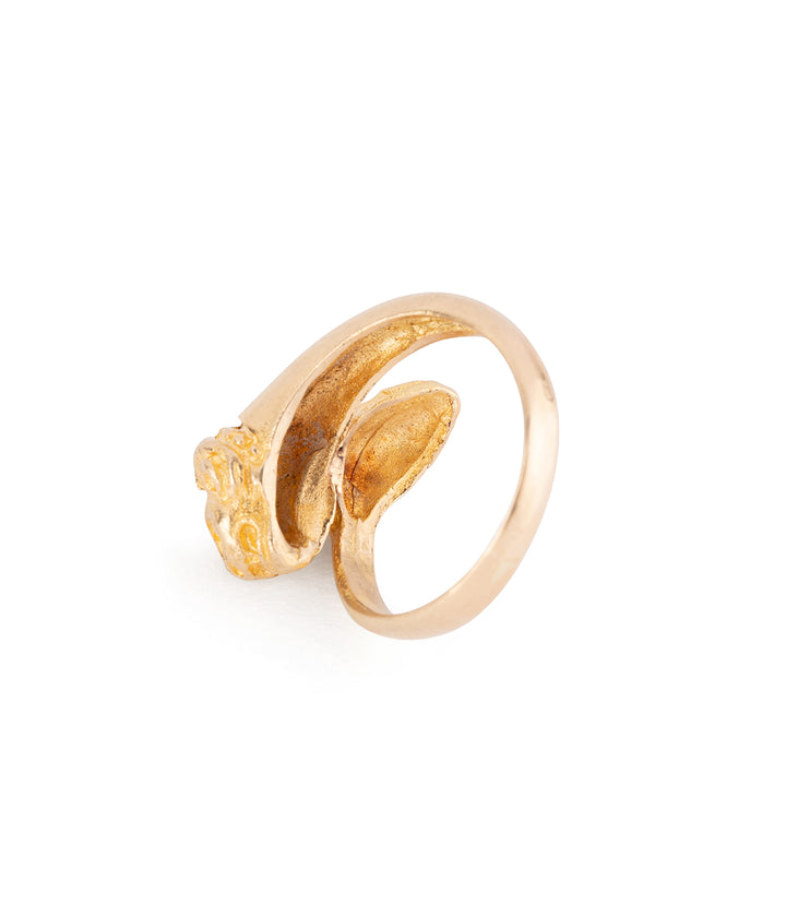 Antique gold lion ring "Lisel" - Caillou Paris