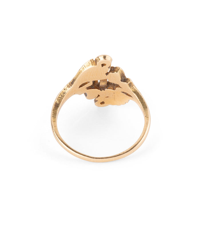 Antique gold pearl ring "Heia" - Caillou Paris