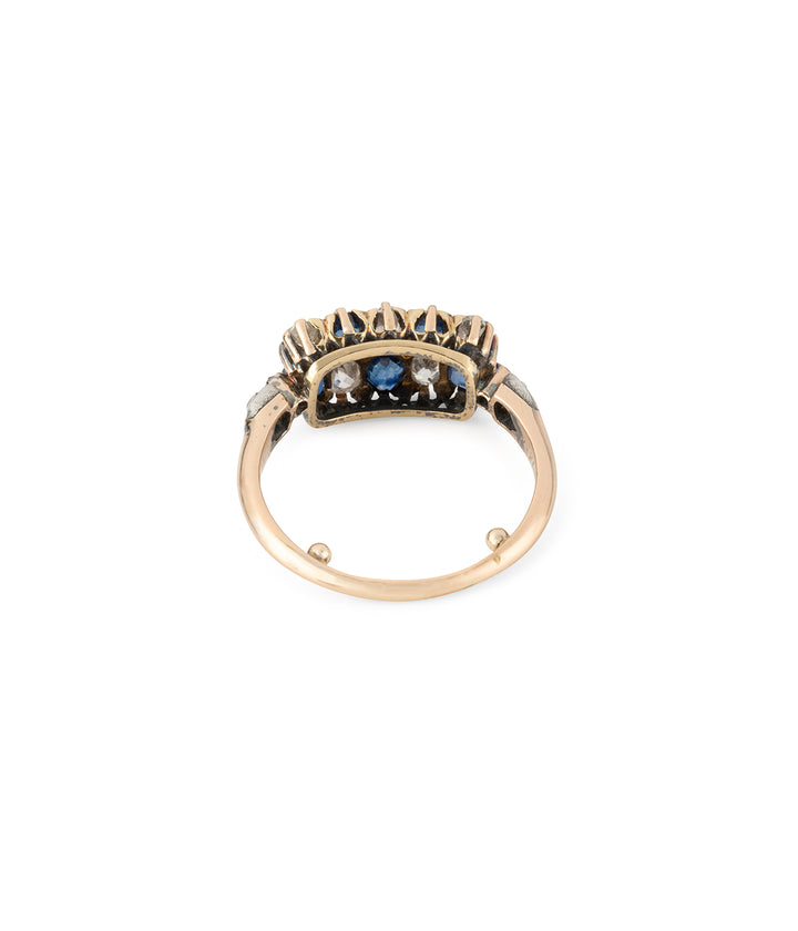 Antique-gold-ring-diamonds-sapphires-Maunu-Caillou-Paris