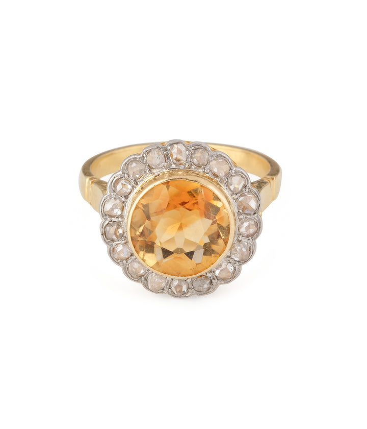 Antique-halo-ring-citrine-Valeda-Caillou-Paris