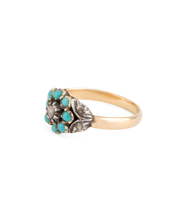 Bague ancienne en turquoise "Mattea"