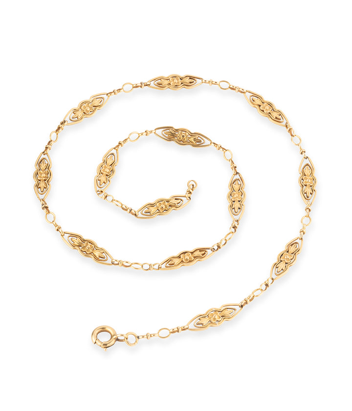 Antique-necklace-flowers-gold-Nao-Caillou-Paris