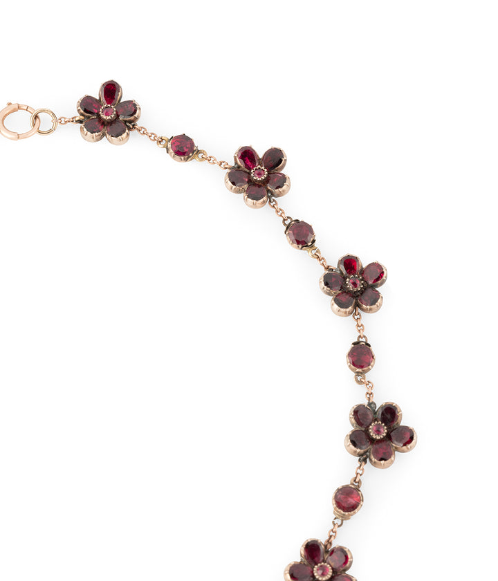 Antique-necklace-garnet-flowers-Francez-Caillou-Paris