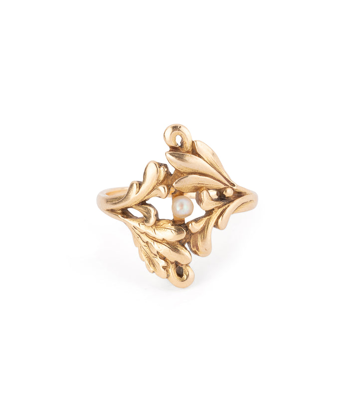 Antique pearl ring "Heia" - Caillou Paris