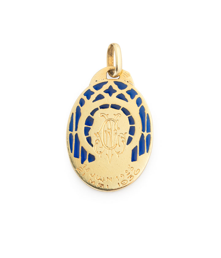 Antique-religious-medal-18k-gold-Samar-Caillou-Paris