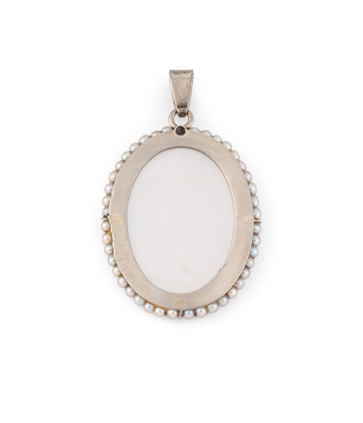 Antique religious medal mother-of-pearl "Wafiqa" - Caillou Paris