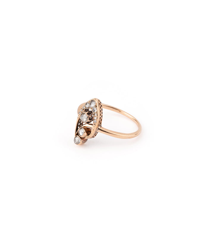 Antique ring gold and diamond "Elsu" - Caillou Paris