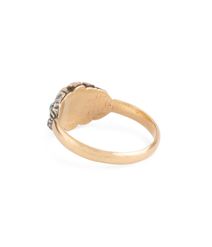 Bague ancienne en turquoise "Mattea"
