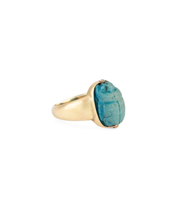 Antique-signet-ring-beetle-Odo-Caillou-Paris