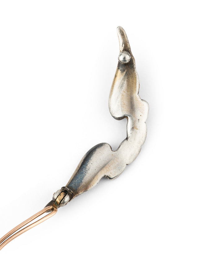 Antique silver hair clip Gocha - Caillou Paris