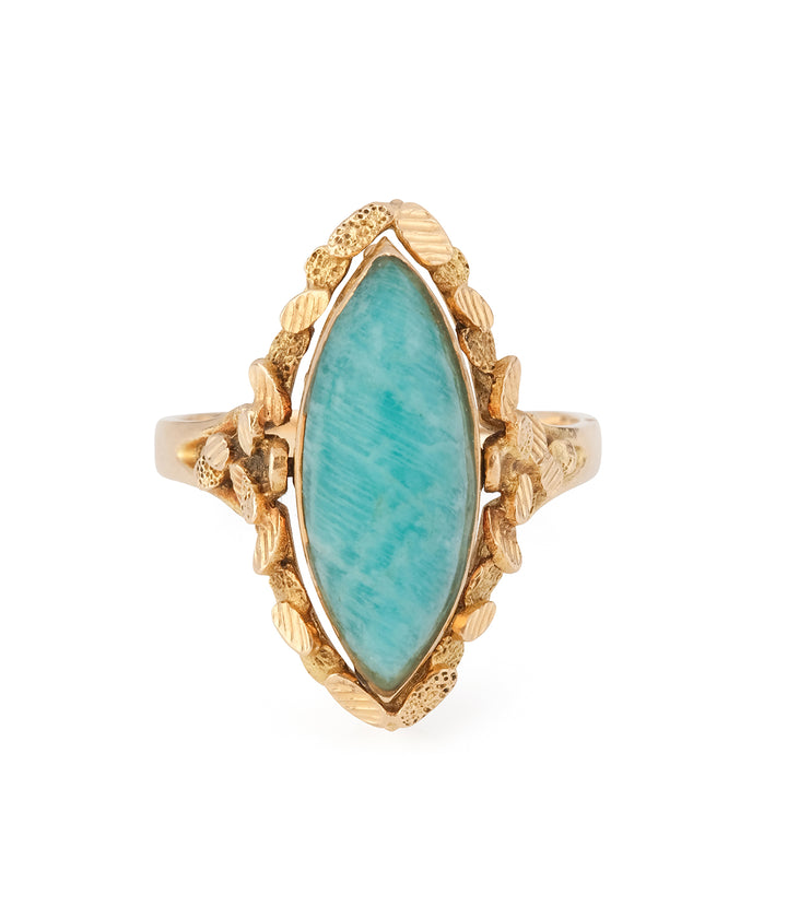 Antique-swivel-ring-pearls-amazonite-Odet-Caillou-Paris