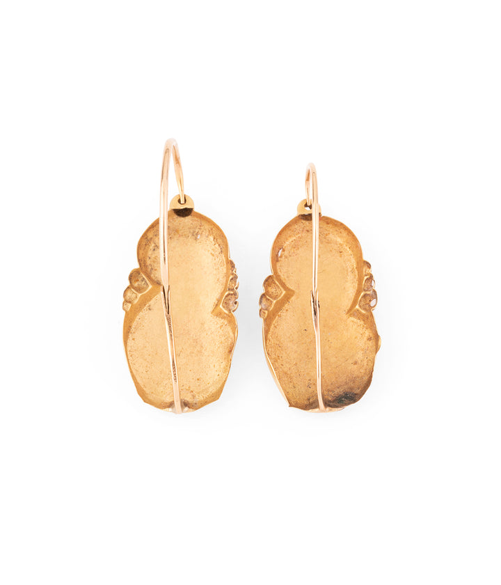 Antique violin shaped earrings "Nolla" - Caillou Paris